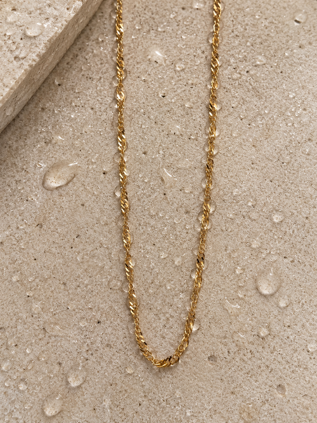 Classic Water Wave Chain Necklace