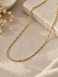 Classic Water Wave Chain Necklace