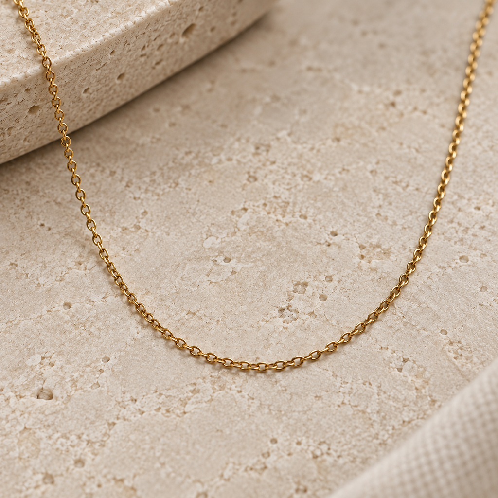 Fine Cross Chain Necklace