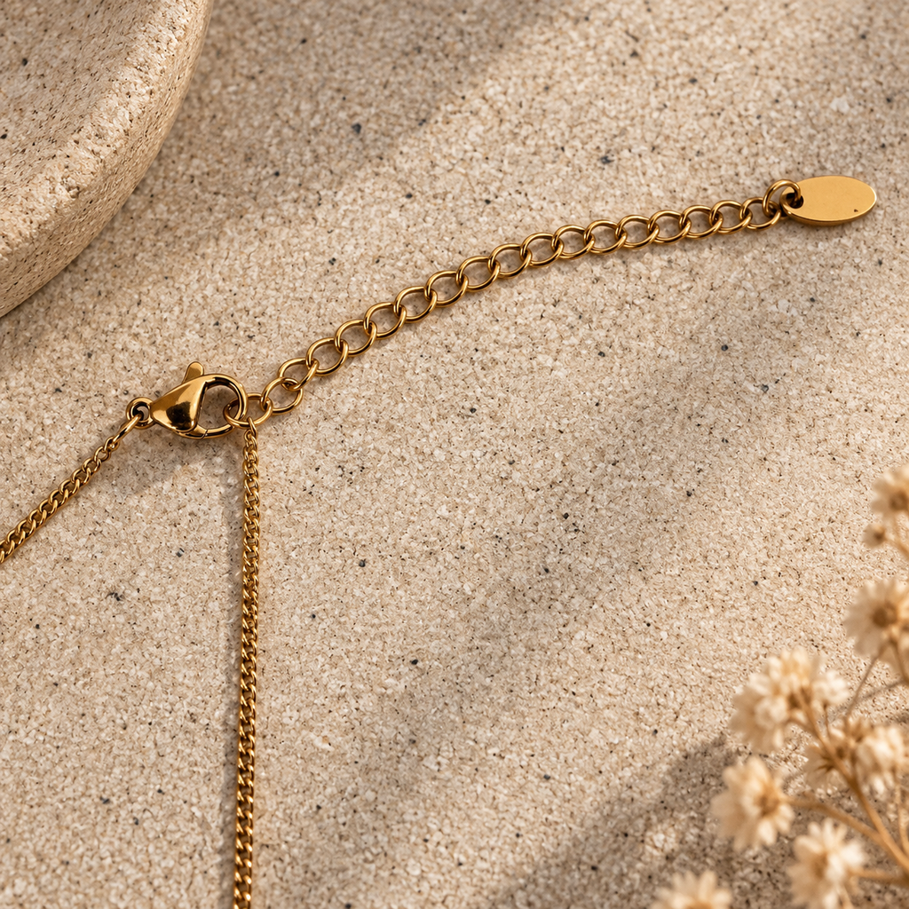 Framed Pearl Pendant Necklace