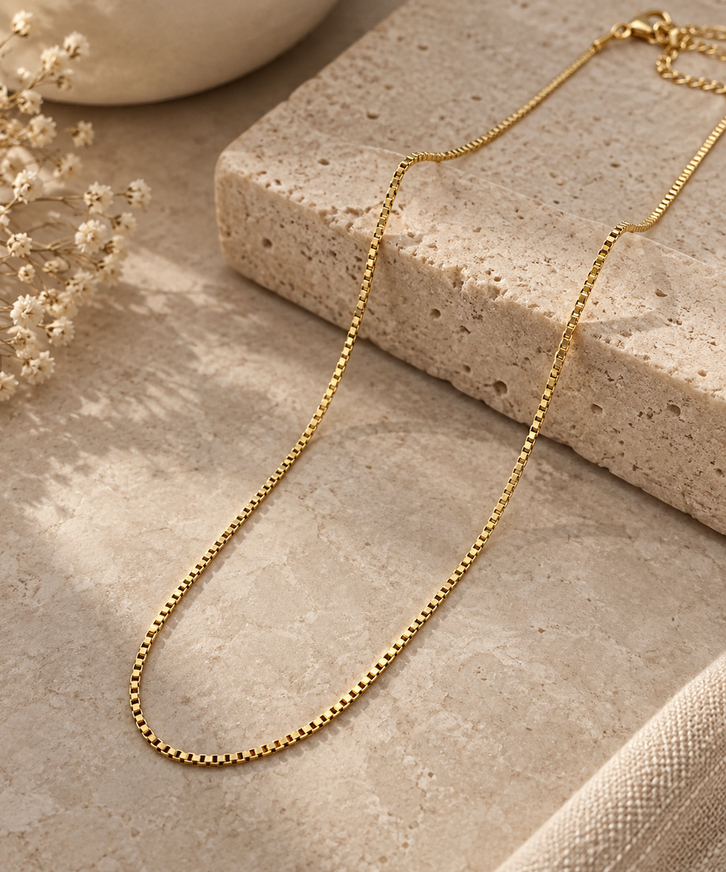 Fine Box Chain Necklace