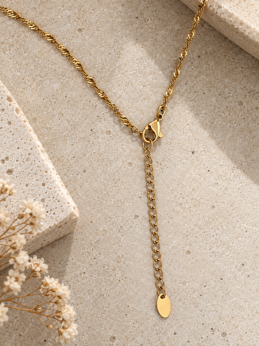 Classic Water Wave Chain Necklace
