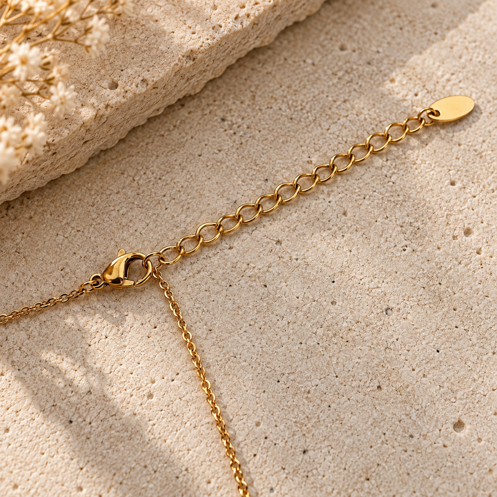 Geometric Satellite Necklace